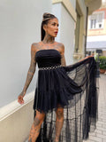 Abito nero in tulle - R.a. Boutique 