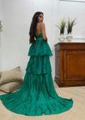 Abito verde con maxi gonna - R.a. Boutique 