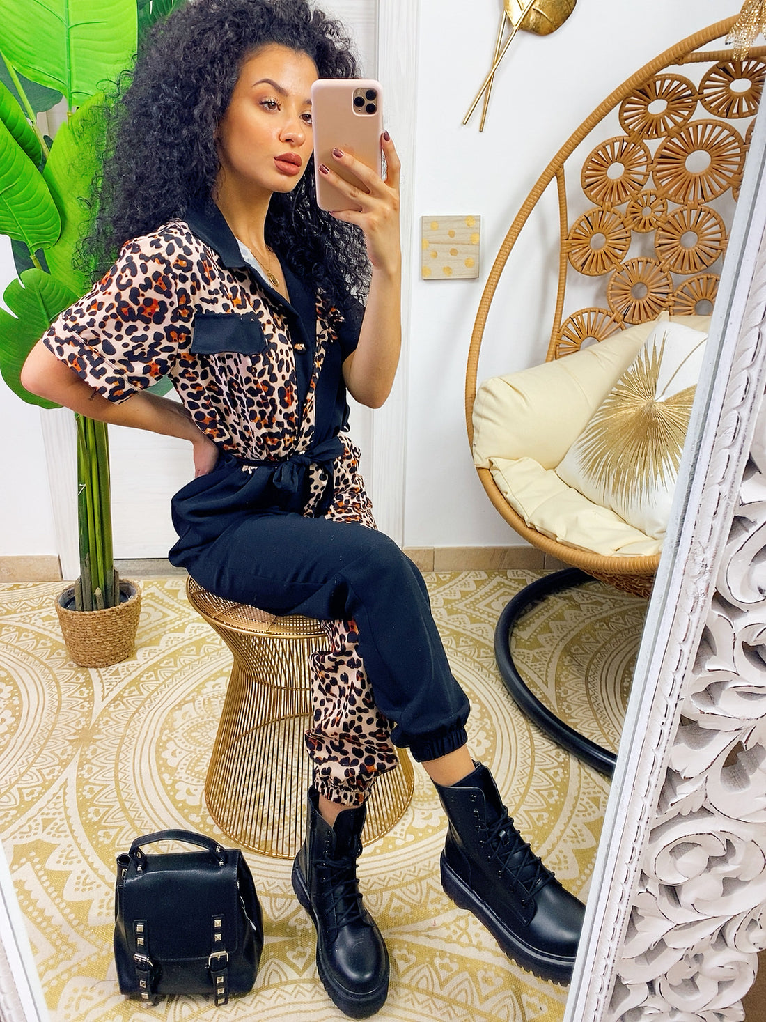 Tuta sportiva a fantasia maculata - R.a. Boutique 