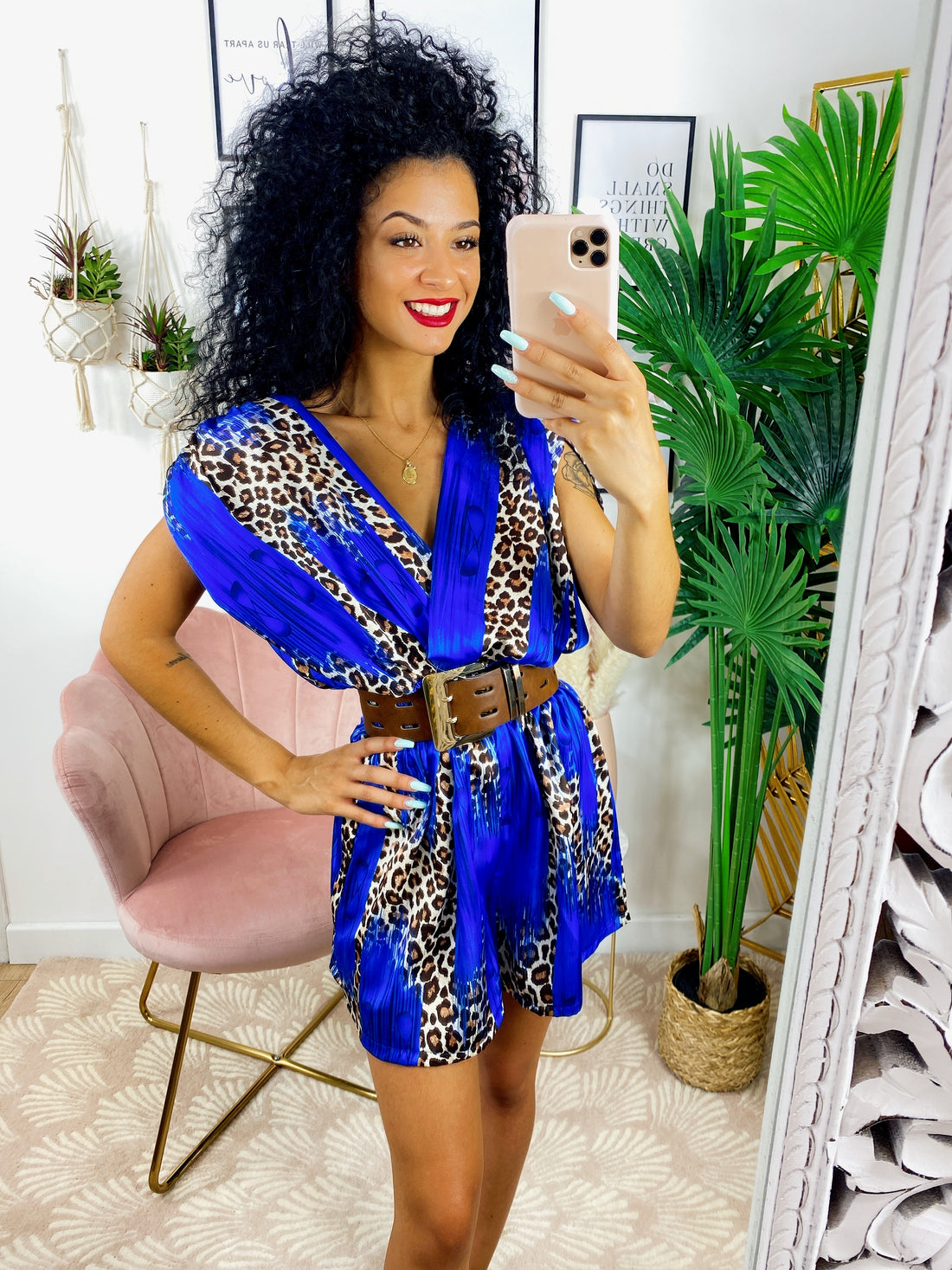 Cinturone glam marrone - R.a. Boutique 