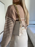 Maglione Amour Camel e panna - R.a. Boutique 