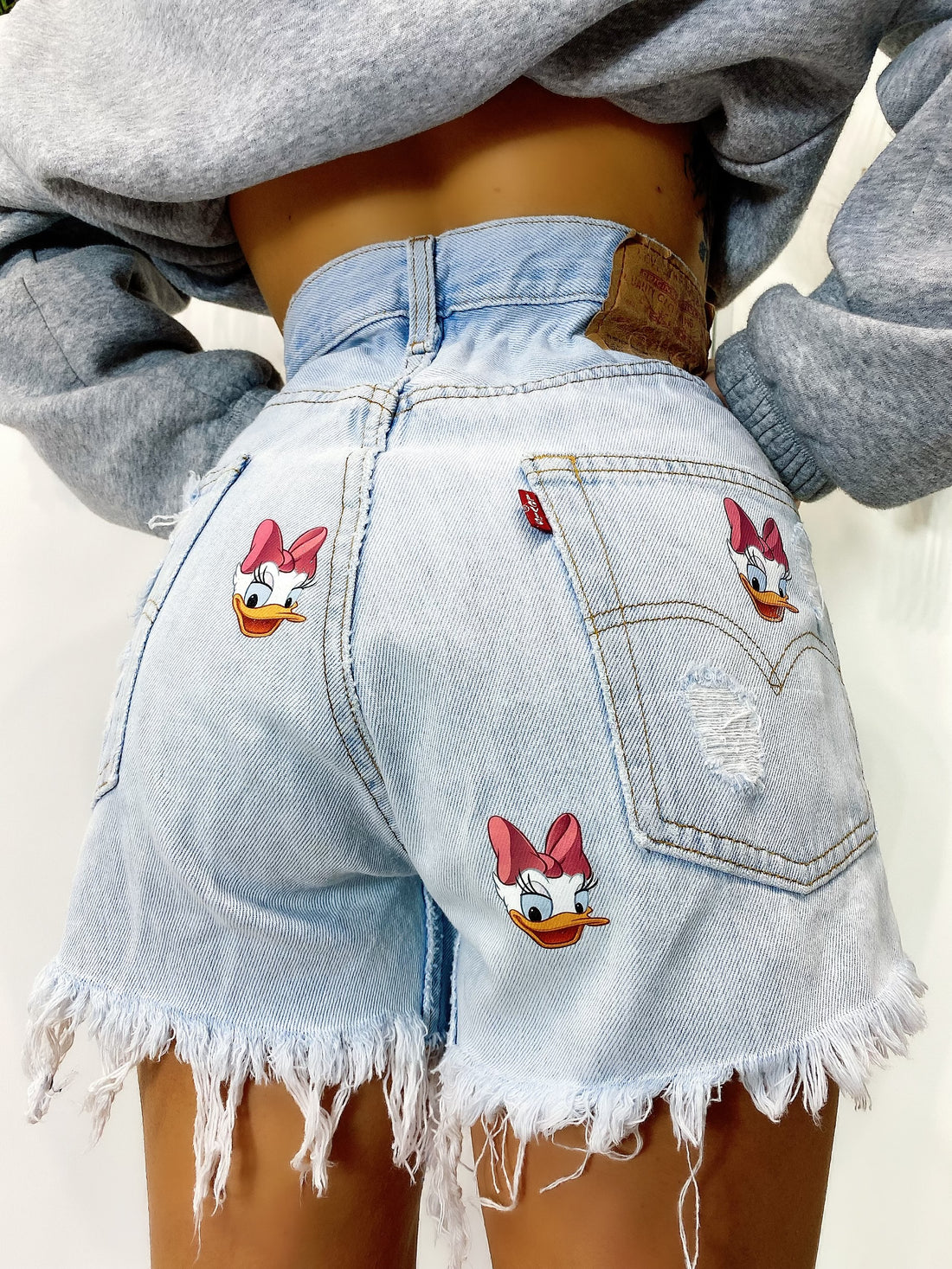 Short Levi’s Vintage con stampa Paperina chiaro - R.a. Boutique 