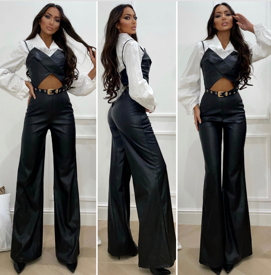 Tuta in ecopelle a zampa - R.a. Boutique 