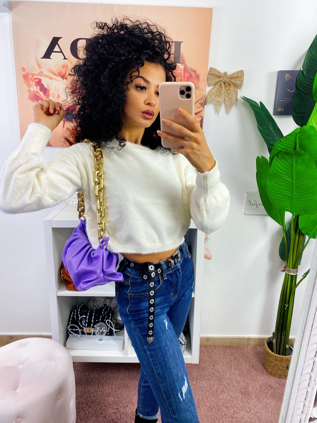 Maglioncino morbidissimo modello corto Monique - R.a. Boutique 