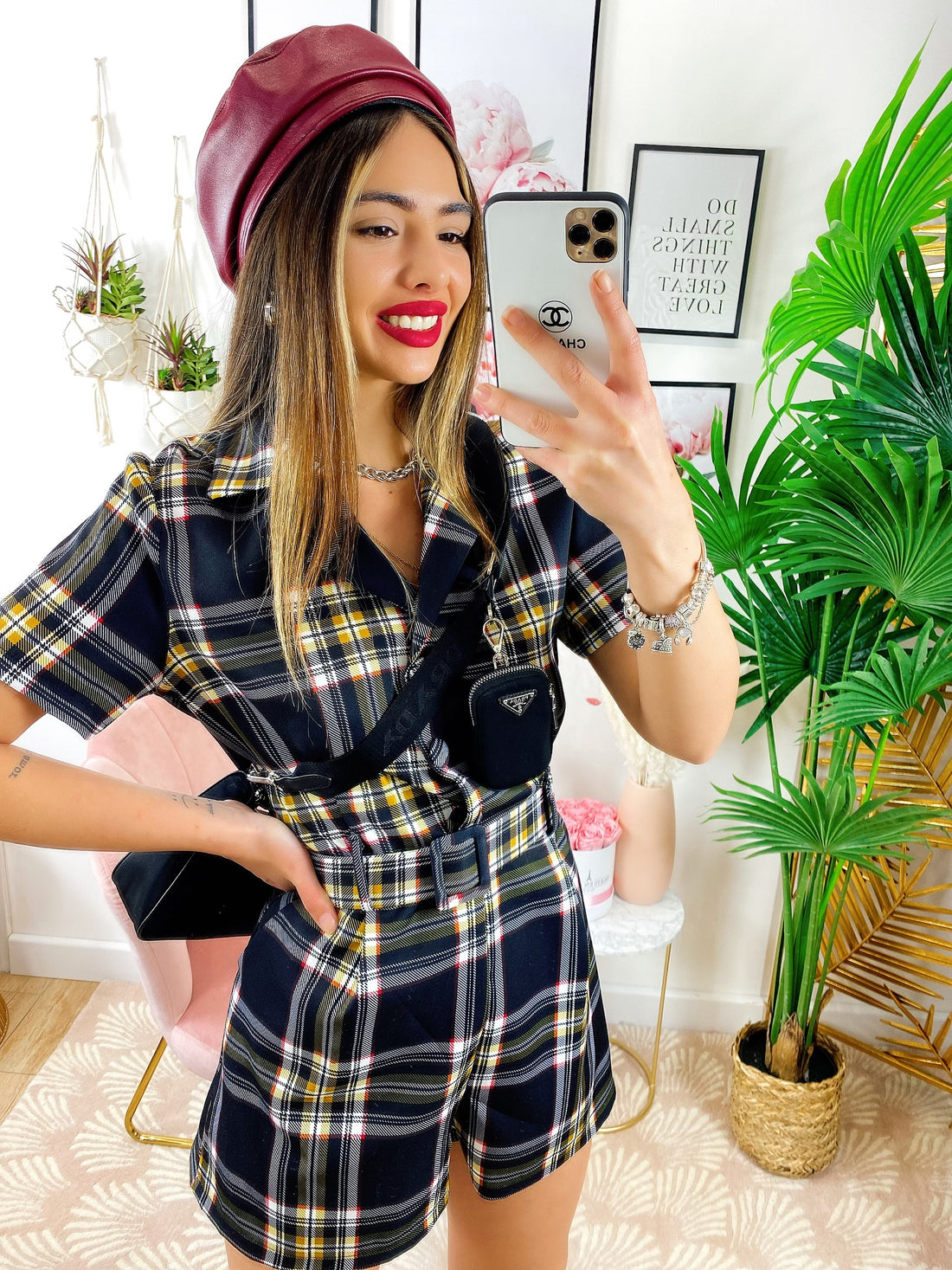 Tutina Check Nera - R.a. Boutique 