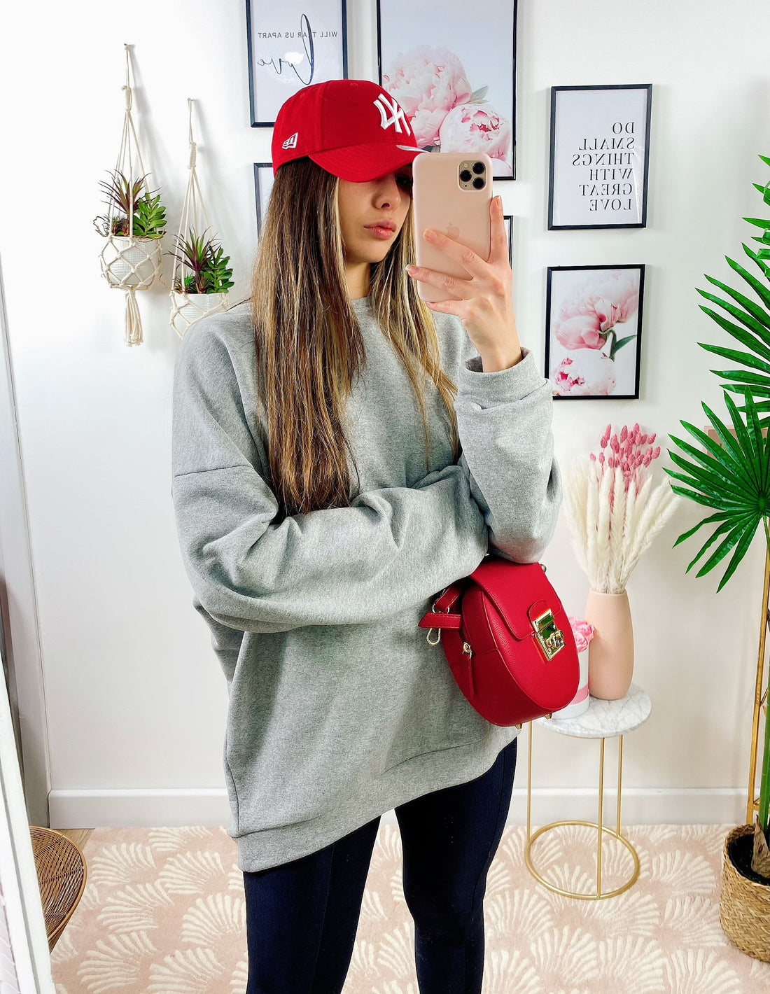 Maxi felpa easy grigia - R.a. Boutique 