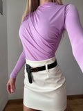 Body Lilac con drappeggio - R.a. Boutique 