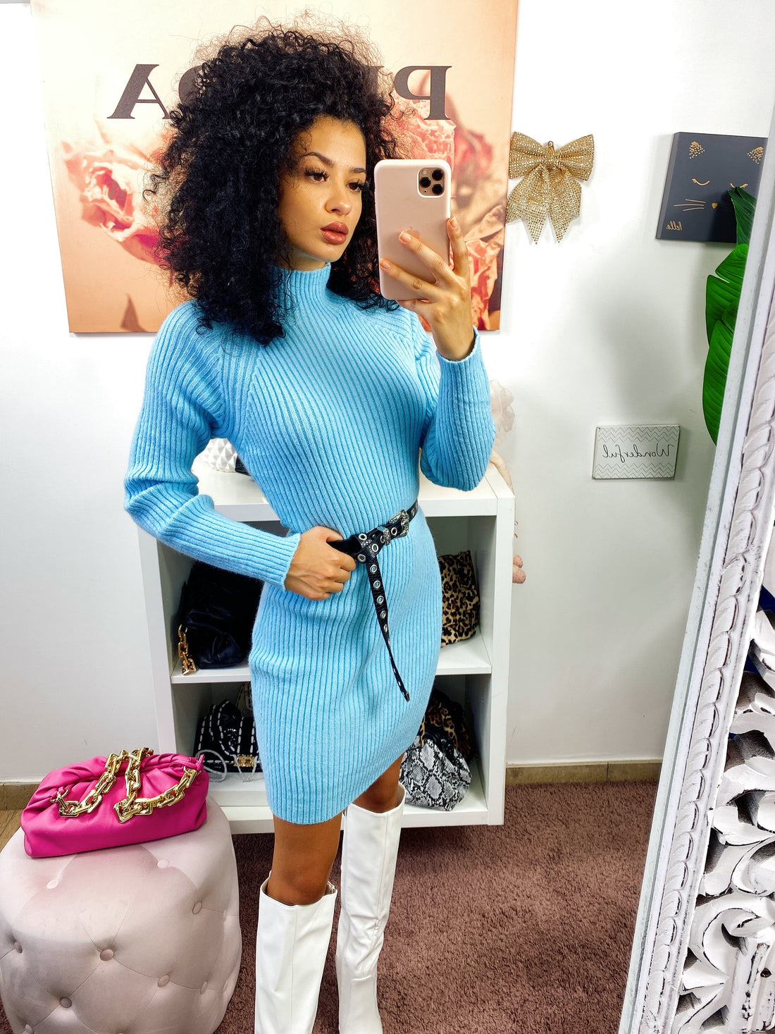 Abito in maglia con incrocio sulla schiena - R.a. Boutique 