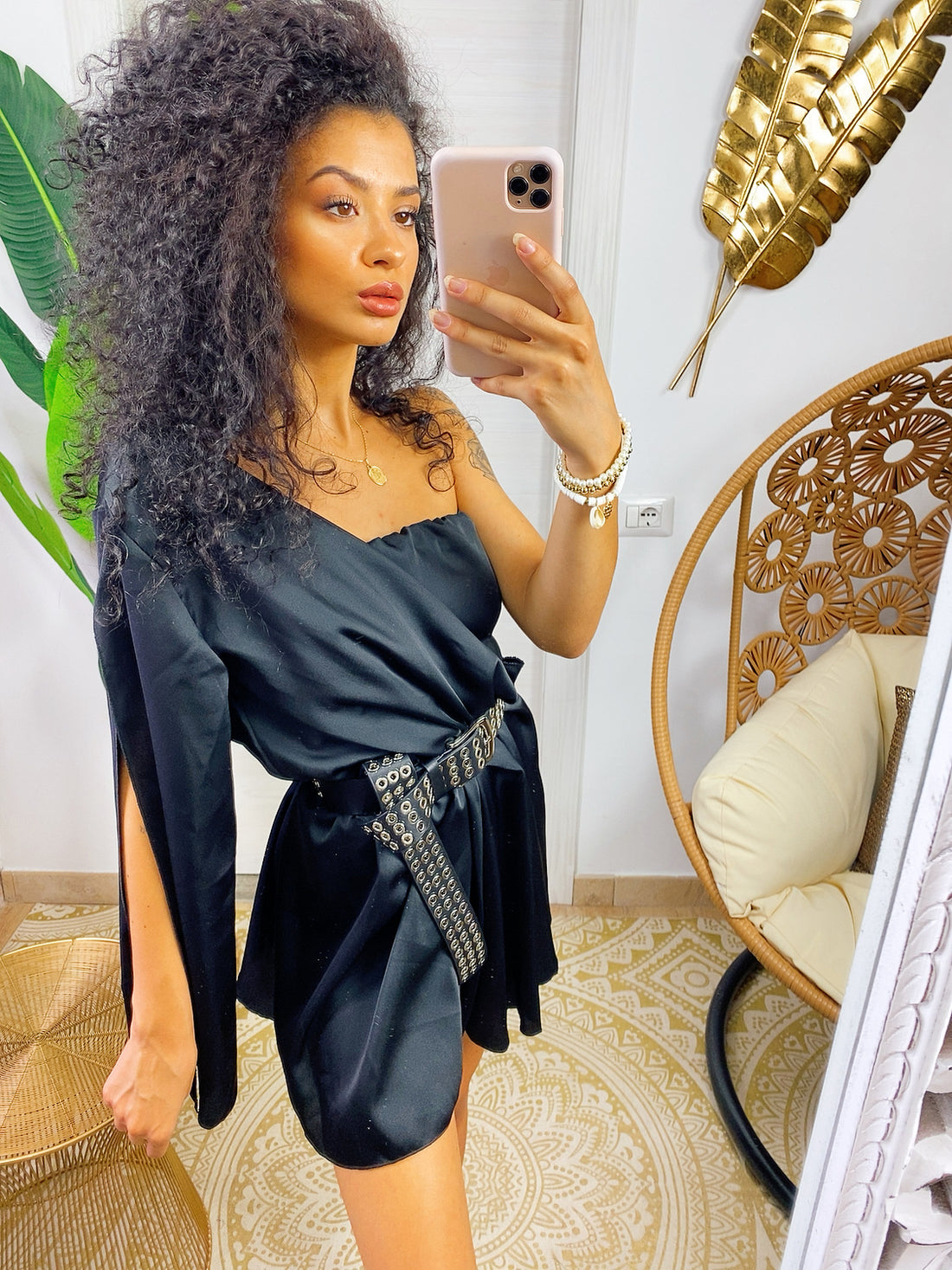 Tutina monospalla taglio a impero - R.a. Boutique 