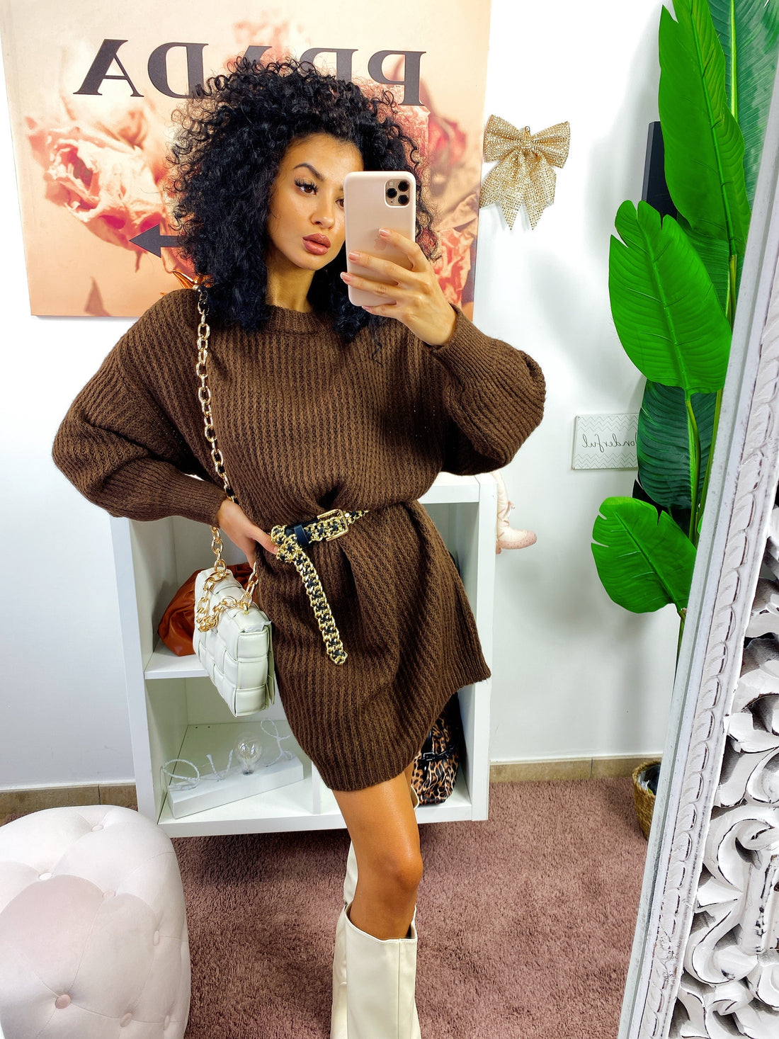 Abito in maglia Marrone - R.a. Boutique 