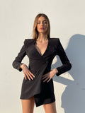 Abito a blazer con bottone - R.a. Boutique 