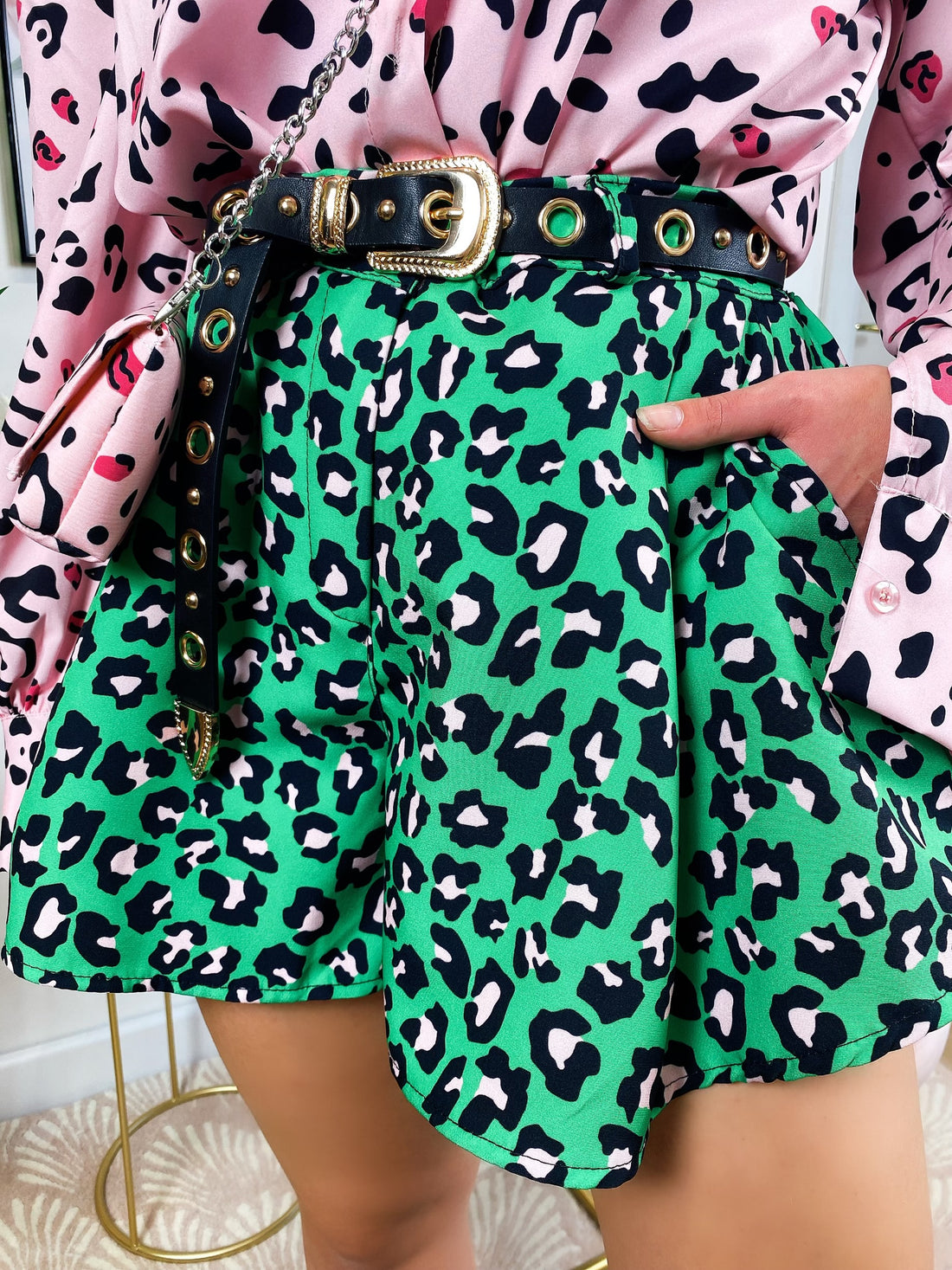 Short maculato Verde - R.a. Boutique 