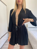 Kimono nero plissè - R.a. Boutique 
