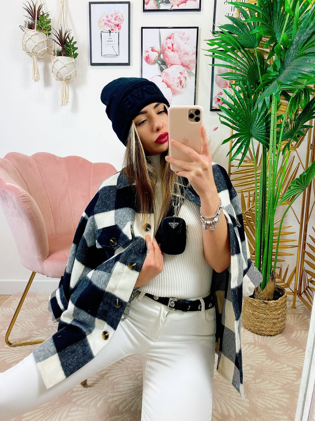 Giacca a quadri Black - R.a. Boutique 