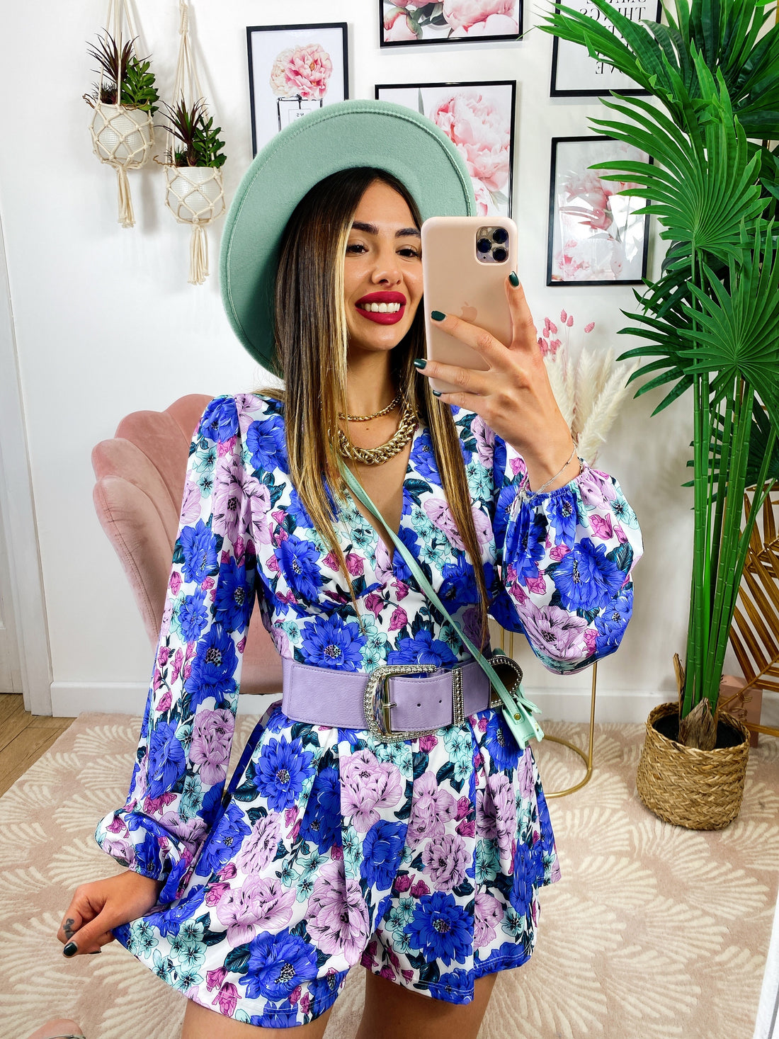 Tutina floreale scollo a V - R.a. Boutique 