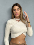 Maglioncino morbidissimo choker beige - R.a. Boutique 