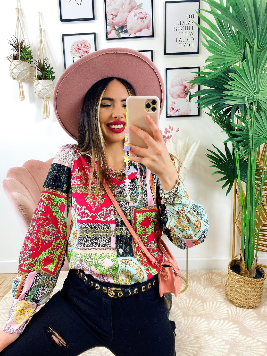 Camicia etnica sfumature Fucsia - R.a. Boutique 