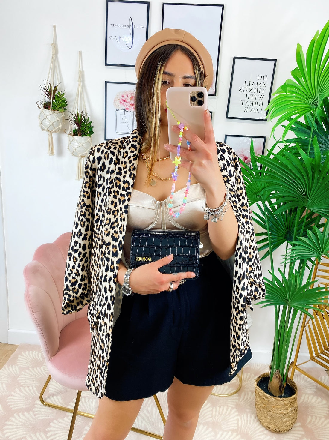 Giacca maculata base beige - R.a. Boutique 