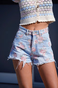 Short in jeans con rose - R.a. Boutique 