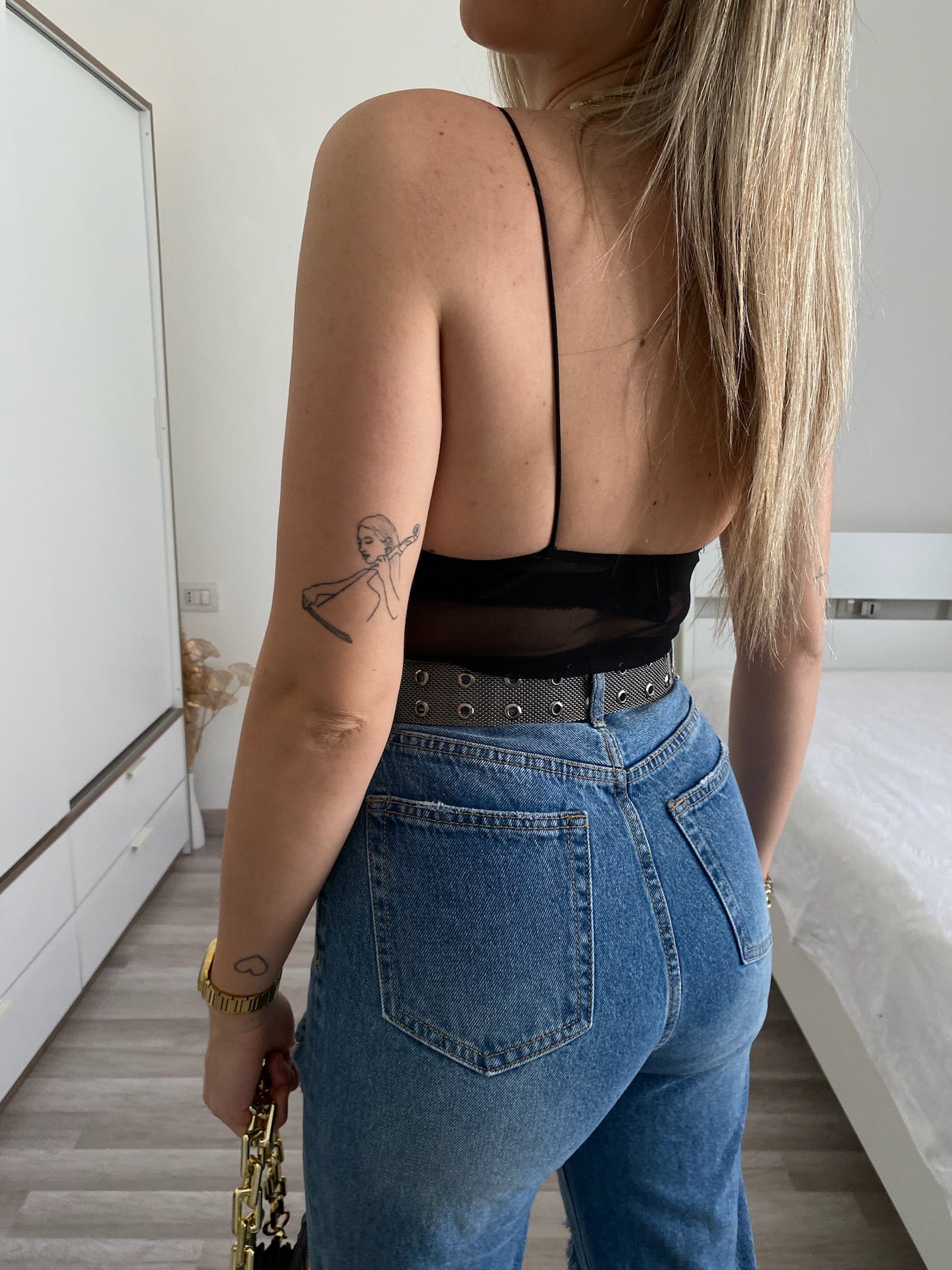 Body in pizzo nero - R.a. Boutique 