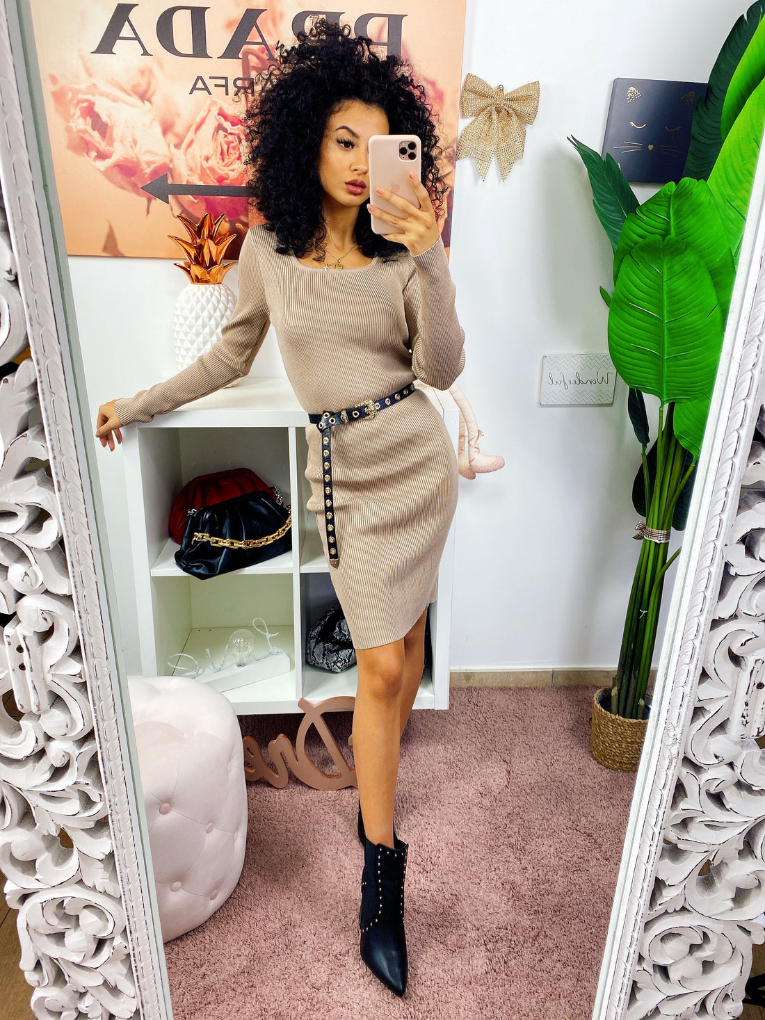 Abito midi schiena aperta - R.a. Boutique 