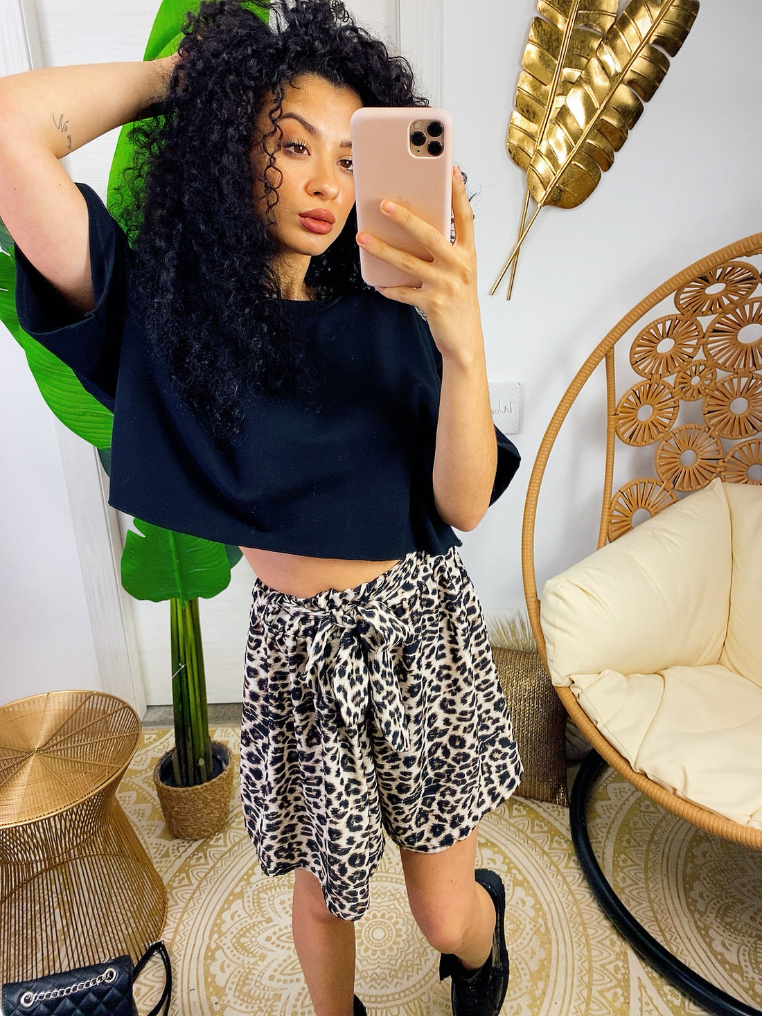 Short maculato con fiocco - R.a. Boutique 