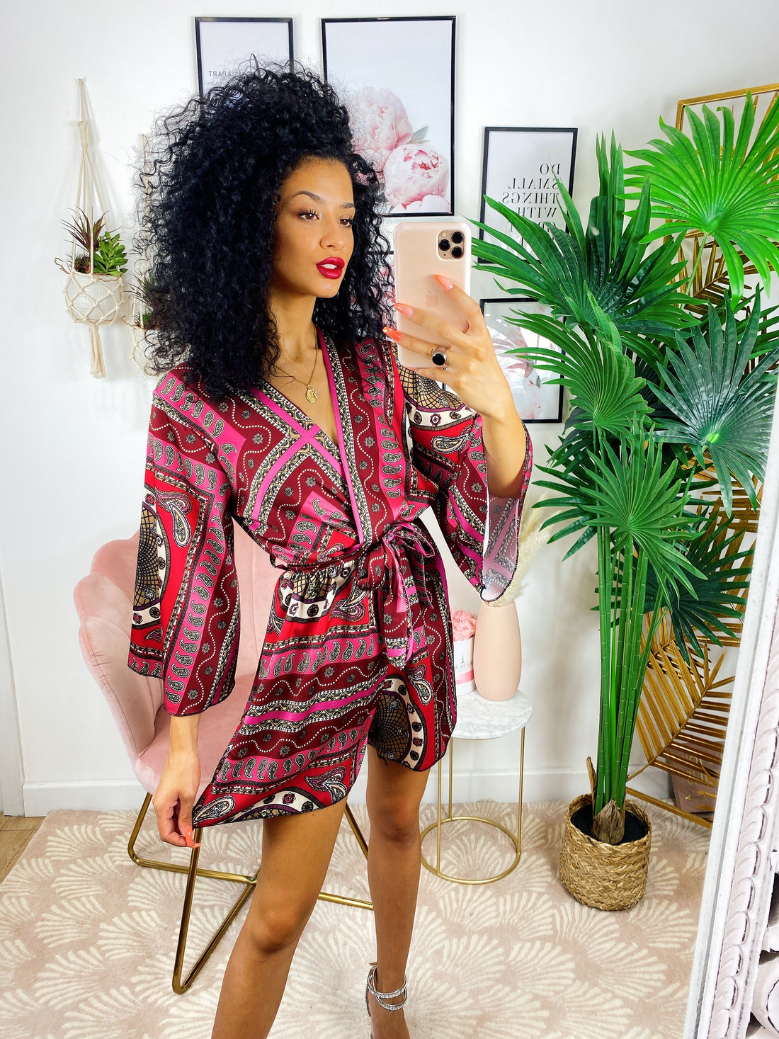 Tutina a kimono bordeaux - R.a. Boutique 