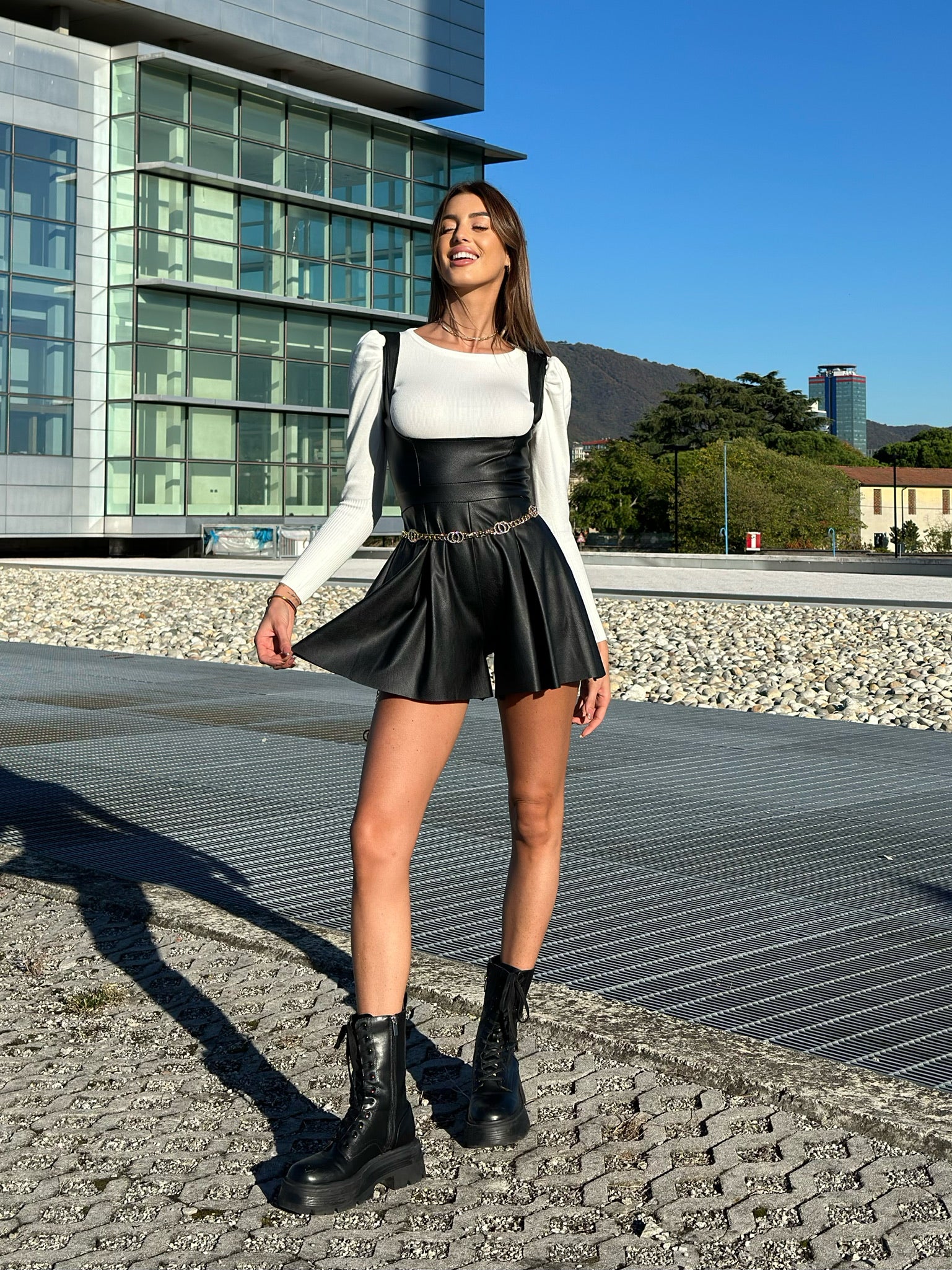 Salopette in ecopelle - R.a. Boutique 