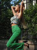 Pantalone a zampa verde - R.a. Boutique 