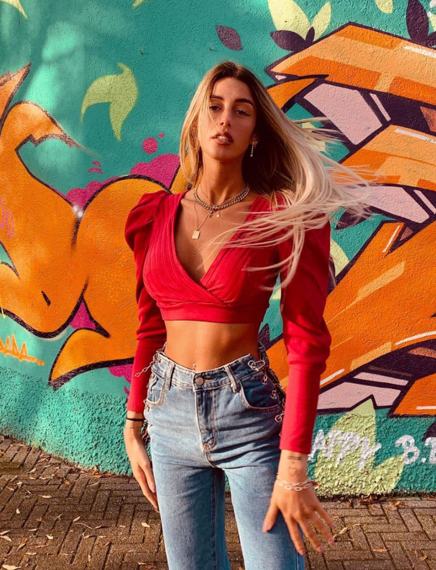 Scaldacuore manica arricciata - R.a. Boutique 