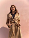 Cappotto lungo Camel con cintura - R.a. Boutique 