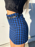 Gonna in tweed blue - R.a. Boutique 
