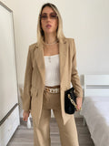 Completo giacca e pantalone beige - R.a. Boutique 