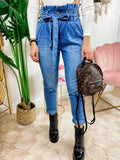 Jeans Boyfriend con fiocco - R.a. Boutique 