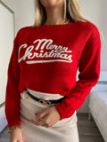Maglione Merry Christmas rosso - R.a. Boutique 