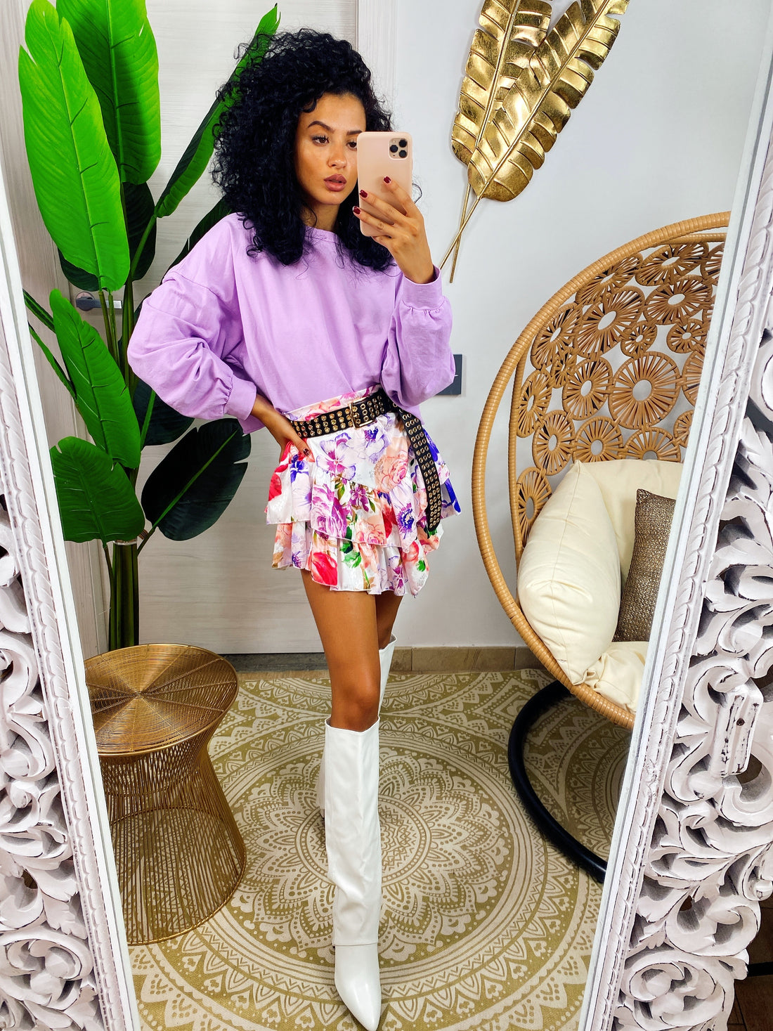 Felpa top lilla - R.a. Boutique 