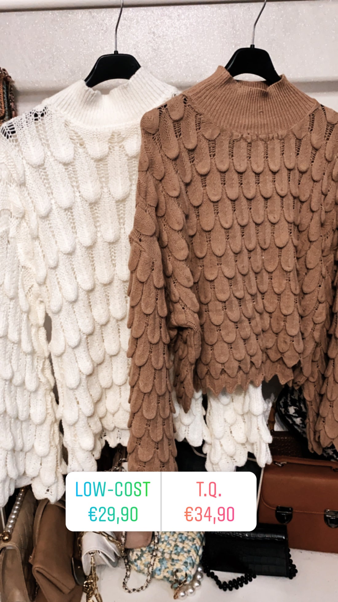 Maglione con onde manica larga top quality - R.a. Boutique 