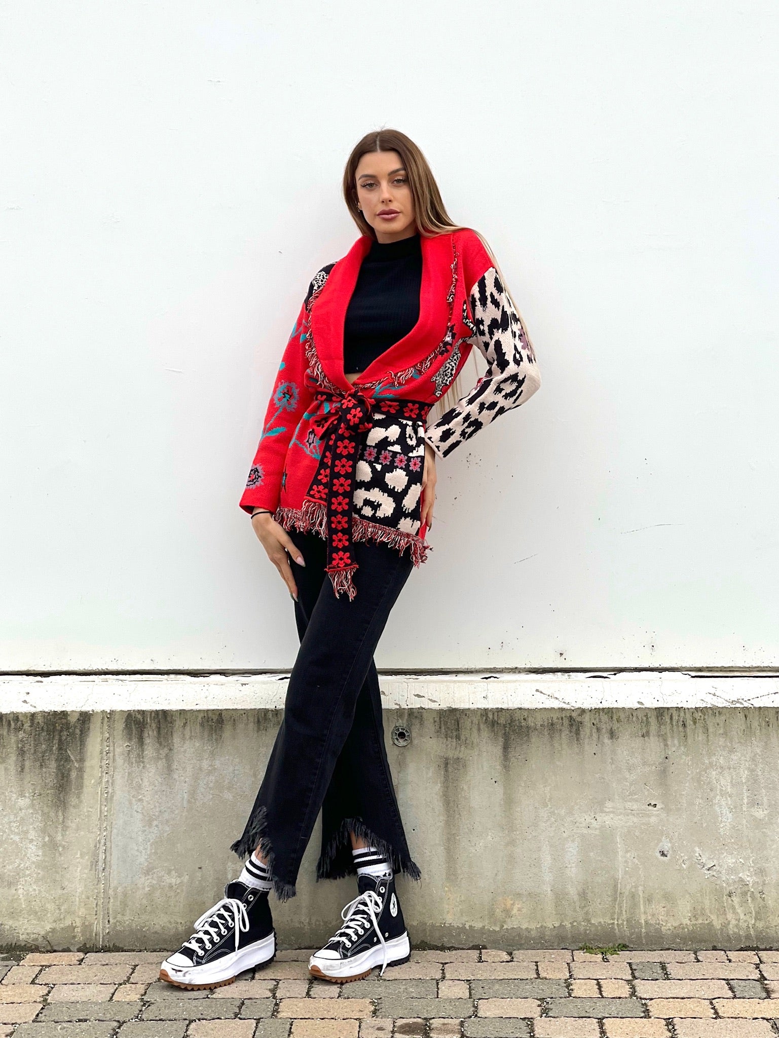 Maglioncino morbidissimo rosso - R.a. Boutique 