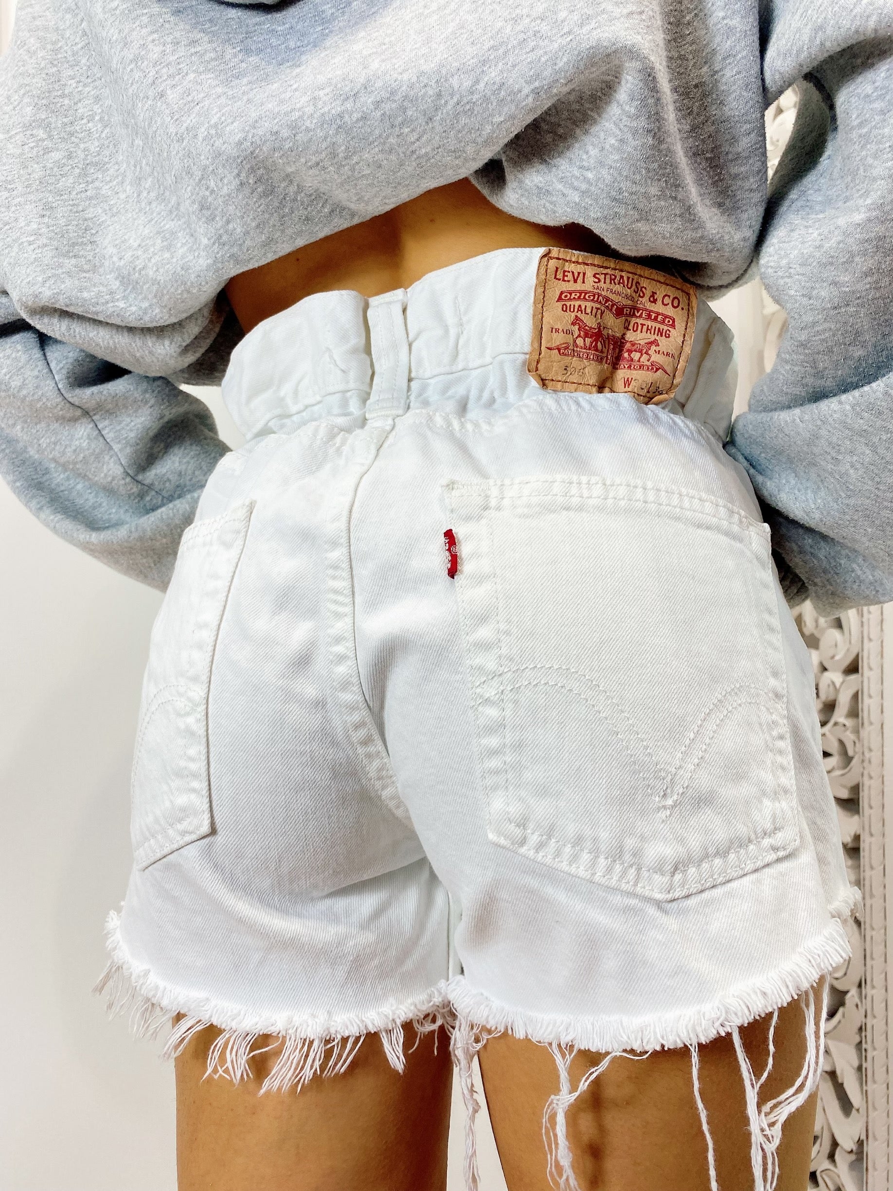 Short Levi’s Vintage Bianco - R.a. Boutique 