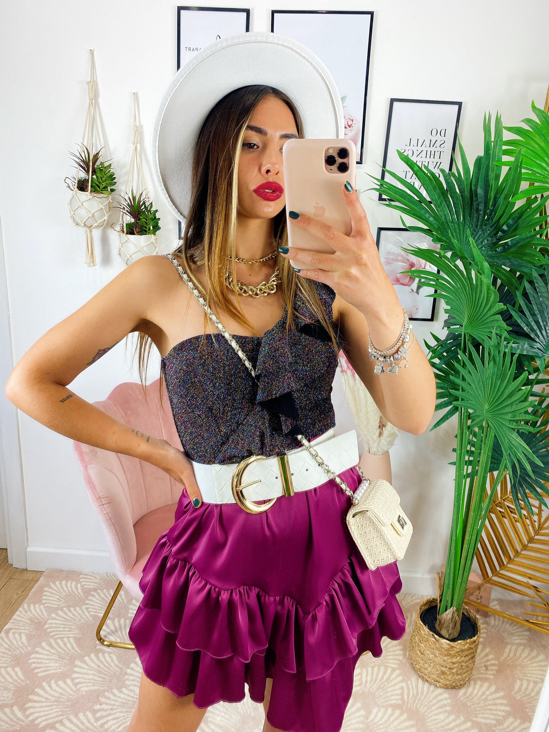 Body glitter con rouches - R.a. Boutique 