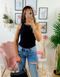 Jeans con spacco e spille - R.a. Boutique 