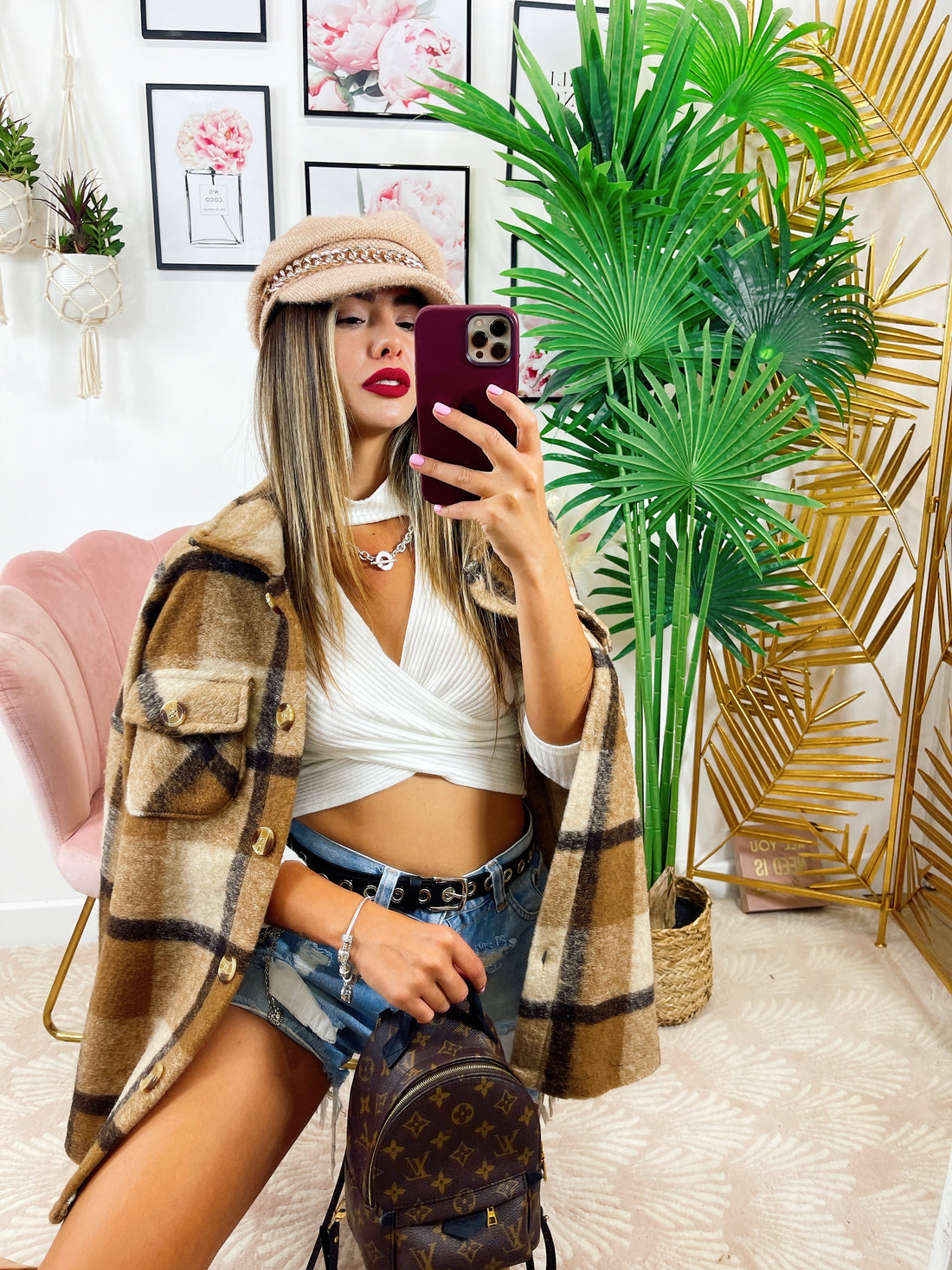 Giacca a quadri Marrone e beige - R.a. Boutique 