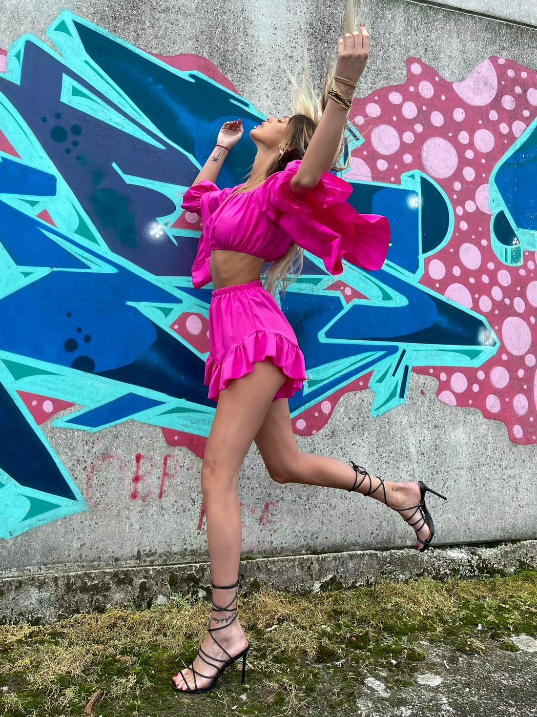 Completo due pezzi fucsia - R.a. Boutique 