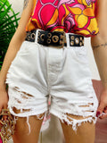 Short Bianco con strappi - R.a. Boutique 