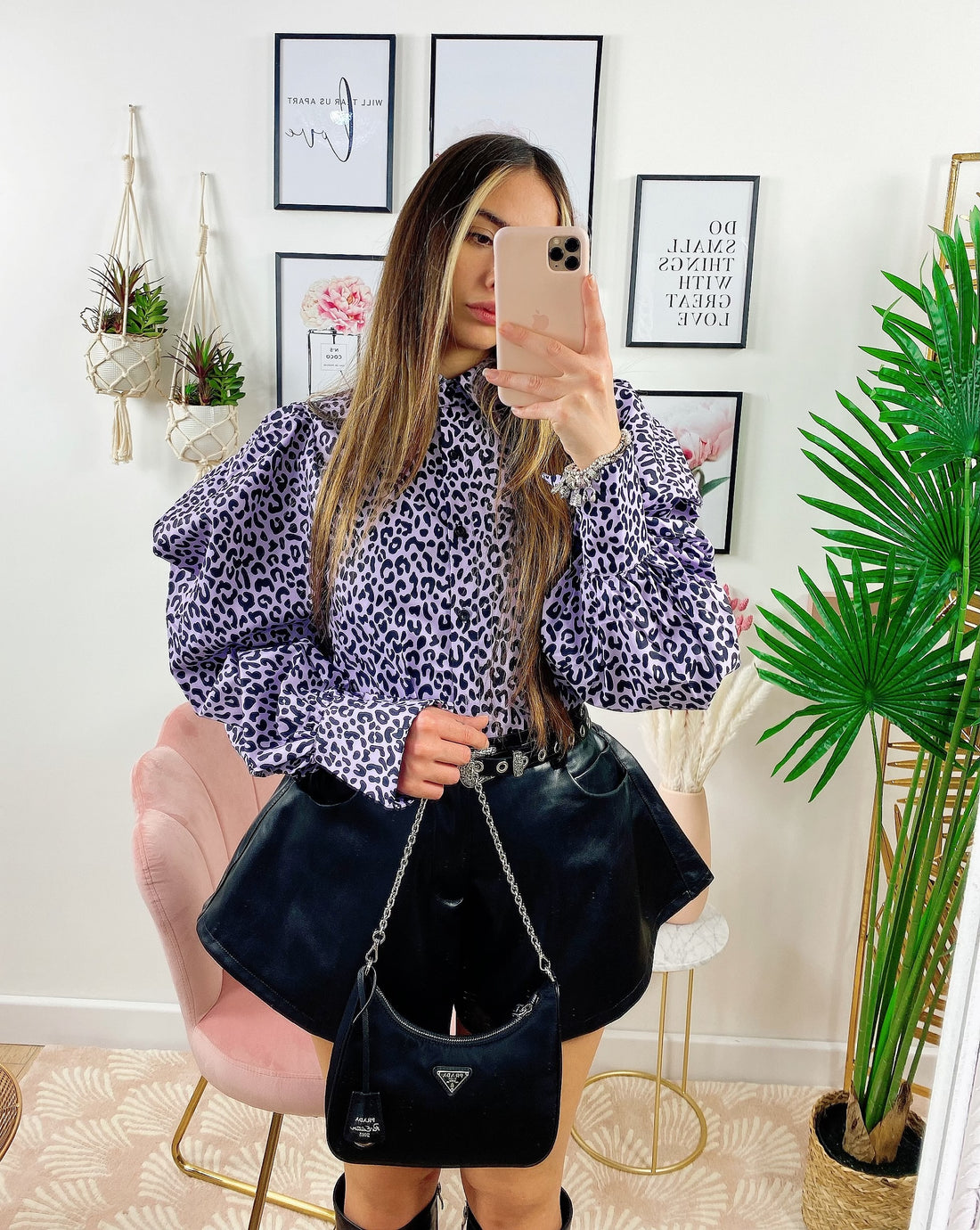 Blusa maculata viola - R.a. Boutique 