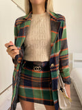 Cappotto check trama verde - R.a. Boutique 