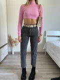 Jeans wide leg grigio - R.a. Boutique 