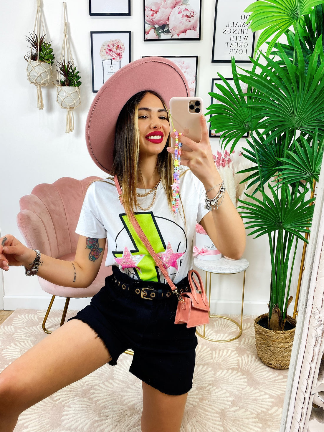 T-shirt con stampa Tuono - R.a. Boutique 