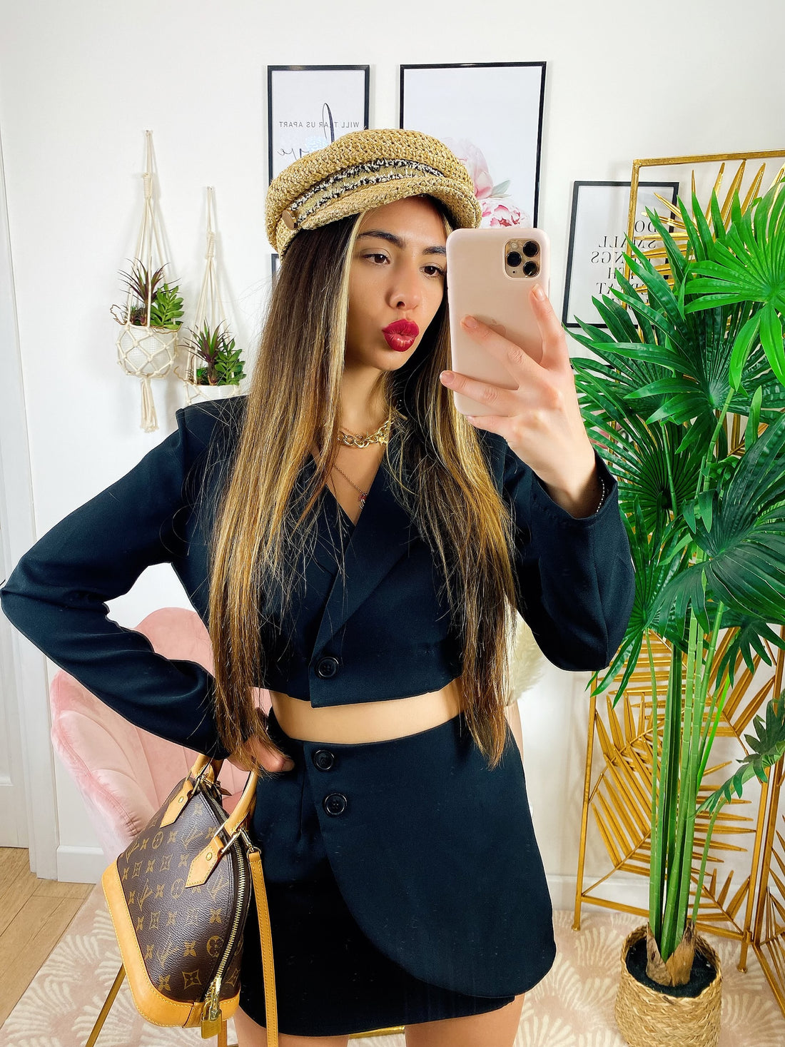 Completo gonna e giacca corta nero - R.a. Boutique 