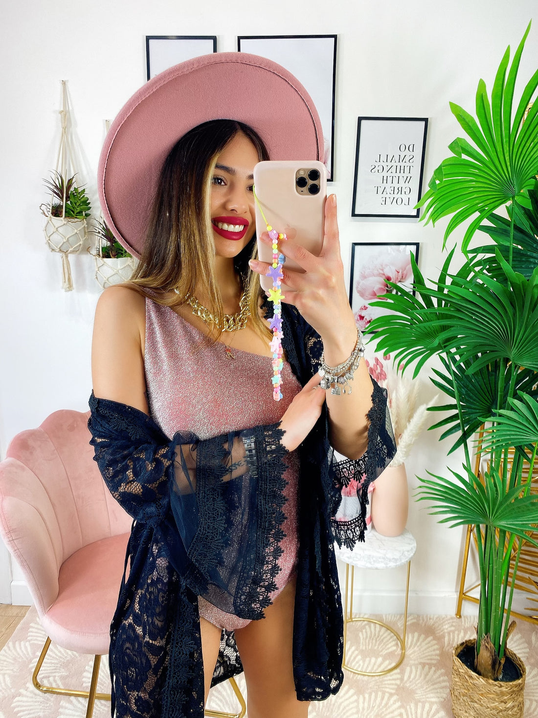 Pareo/kimono in pizzo corto - R.a. Boutique 